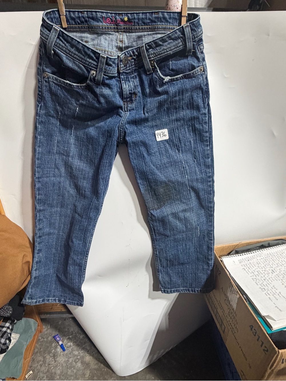 #4436-lei Kids Blue Denim Straight Leg Jeans